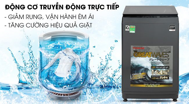 Máy giặt Toshiba Inverter 10,5 kg AW-DUK1150HV(MG)