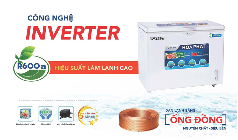 tủ đông hòa phát inverter