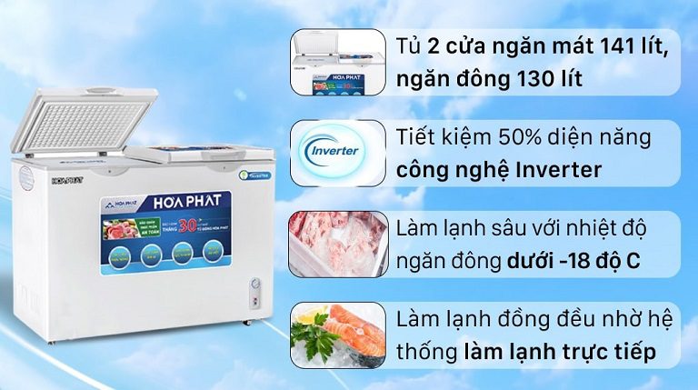 thinh-phat-Tủ đông hòa phát Funiki HCFI 656S2Đ2 271 lít