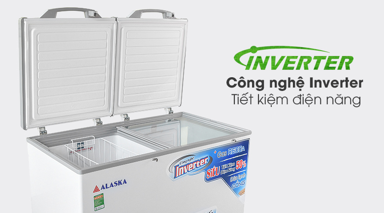 Tủ Đông Mát Alaska 370 Lít Inverter BCD-5568CI