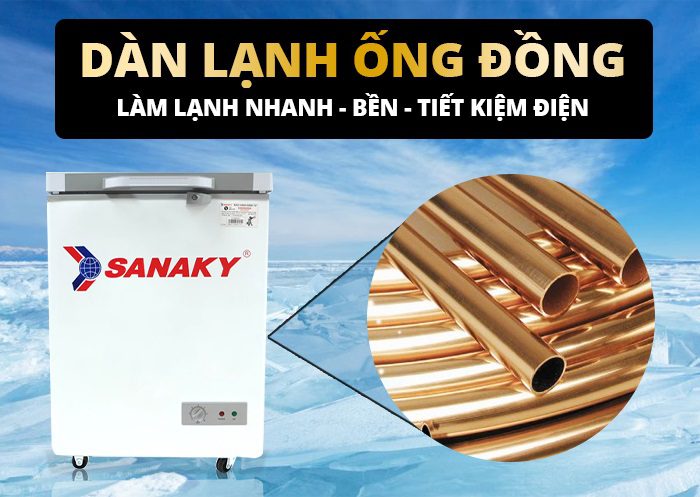 thinh-phat-Tủ đông Sanaky VH-1599HYKD dàn đồng