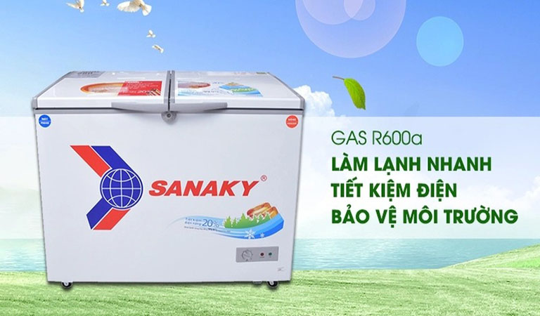 Tủ Đông Mát Sanaky 400L Dàn Đồng VH-4099W1N