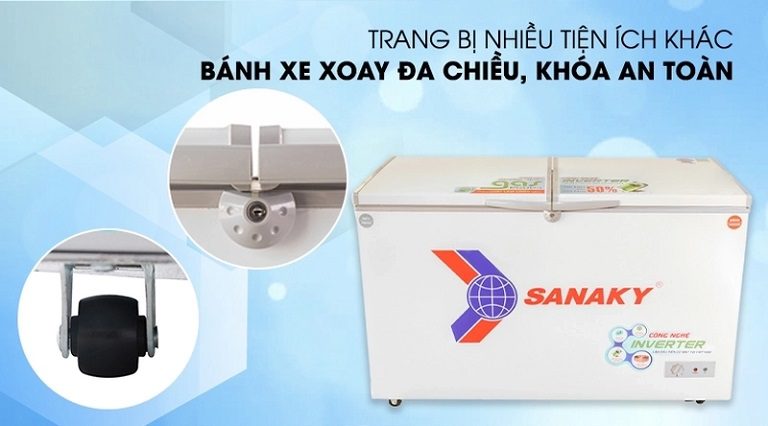 thinh-phat-Tủ đông Sanaky VH3699A3 bánh xe