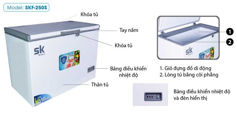 thinh-phat-Tủ đông Sumikura SKF-250S 250 lít