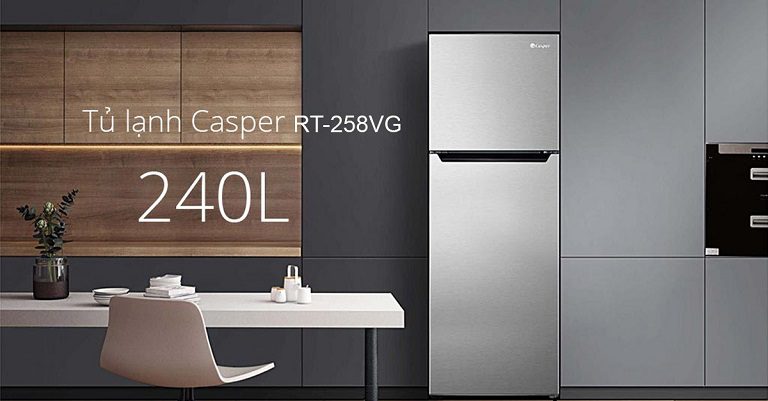 Tủ lạnh Casper 2 cửa 240L RT-258VG inverter