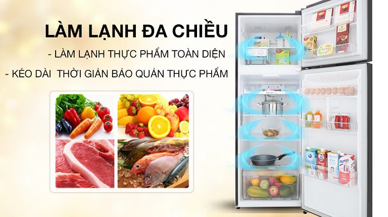 thinh-phat-Tủ lạnh LG GN-M332BL làm lạnh đa chiều