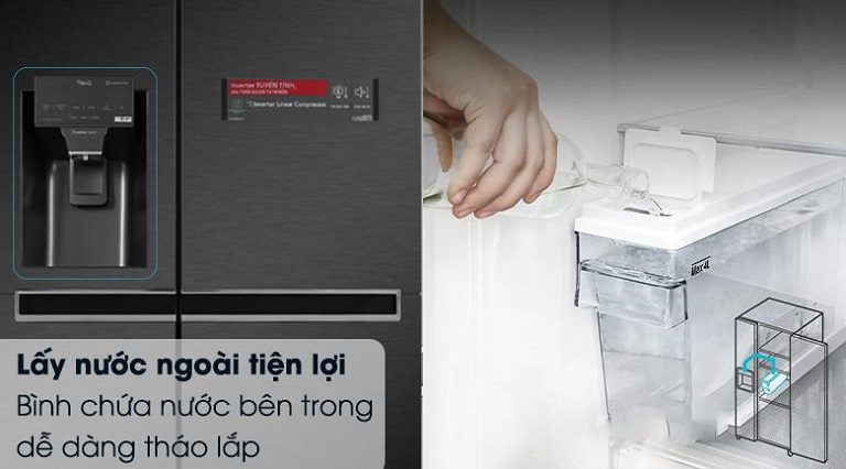 thinh-phat-Tủ lạnh LG GR-D257WB lấy nước ngoài