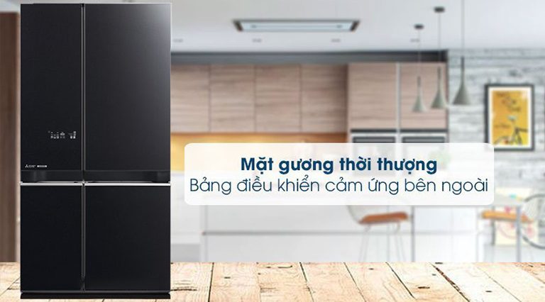 thinh-phat-Tủ lạnh Mitsubishi MR-LA72ER-GBK 580 lít 4 cánh