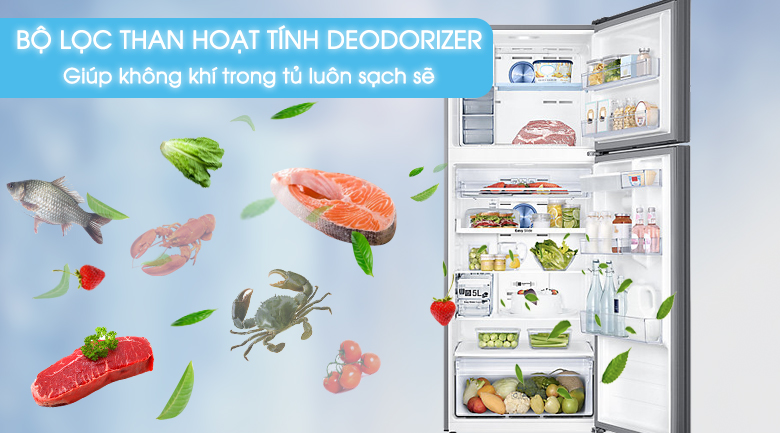 Tủ lạnh Samsung RT46K6836SL/SV 451 lít inverter, lọc than hoạt tính