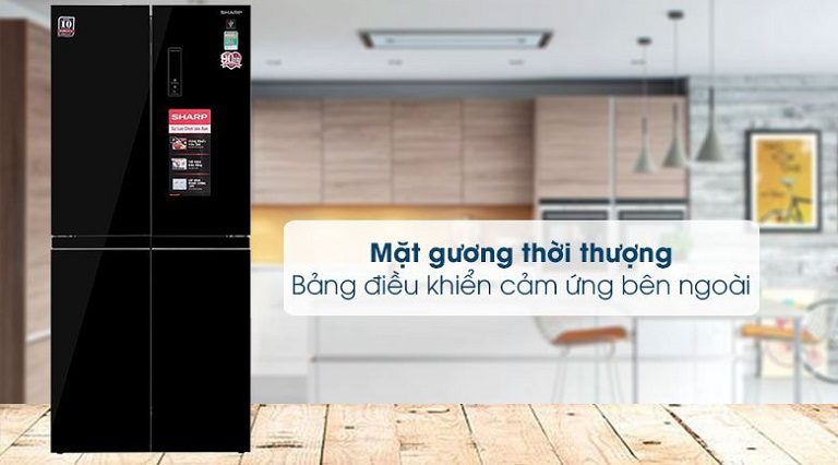 thinh-phat-Tủ lạnh Sharp SJ-FX420VG-BK thiết kế