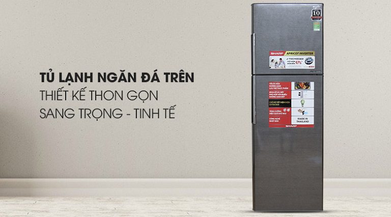 Tủ lạnh Sharp SJ-X346E-DS thiết kế hiện đại