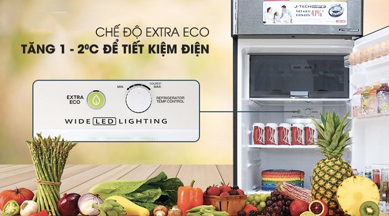 thinh-phat-Tủ lạnh Sharp SJ-X346E-SL công nghệ Extra Eco tiết kiệm điện