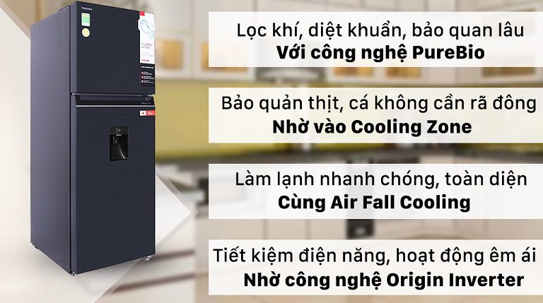 thinh-phat-Tủ lạnh Toshiba GR-RT435WE-PMV(06)-MG thiết kế sang trọng