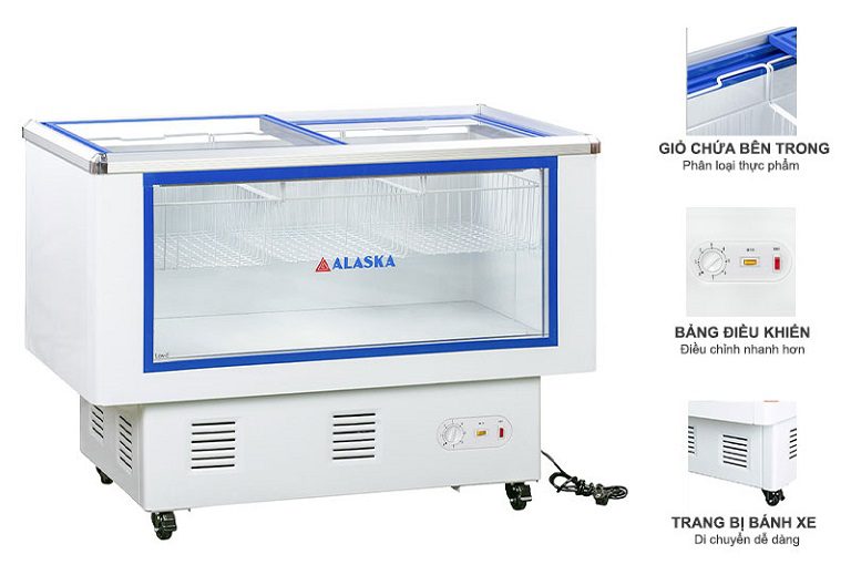 thinh-phat-Tủ mát Alaska LC-450B quạt