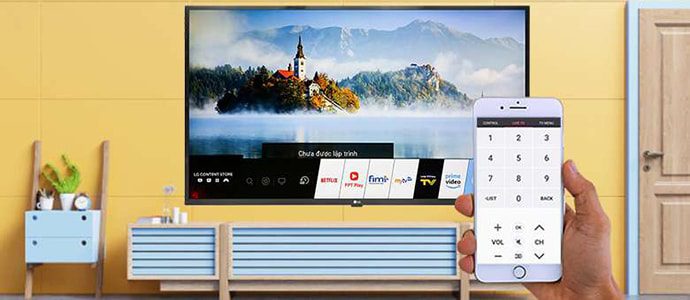 qua ứng dụng LG TV Plus