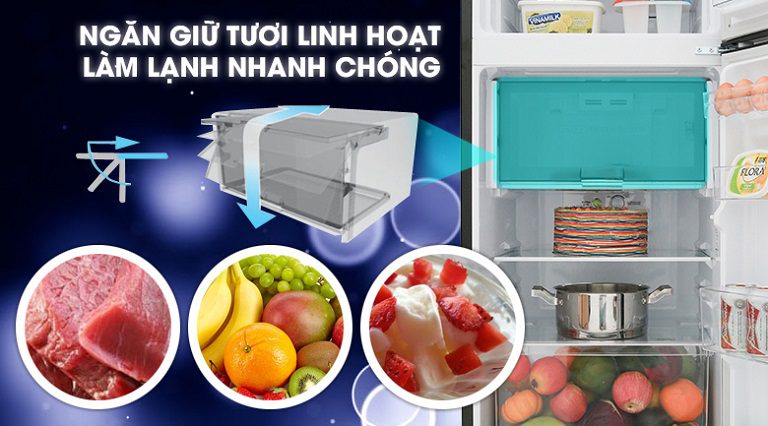 Ngăn giữ tươi linh hoạt SJ-X201E-DS