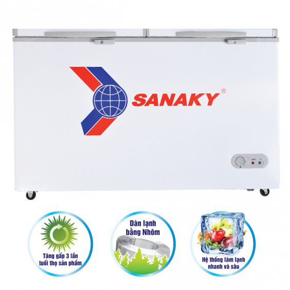 Tủ Đông Sanaky Dàn Nhôm 400 Lít VH-405W2