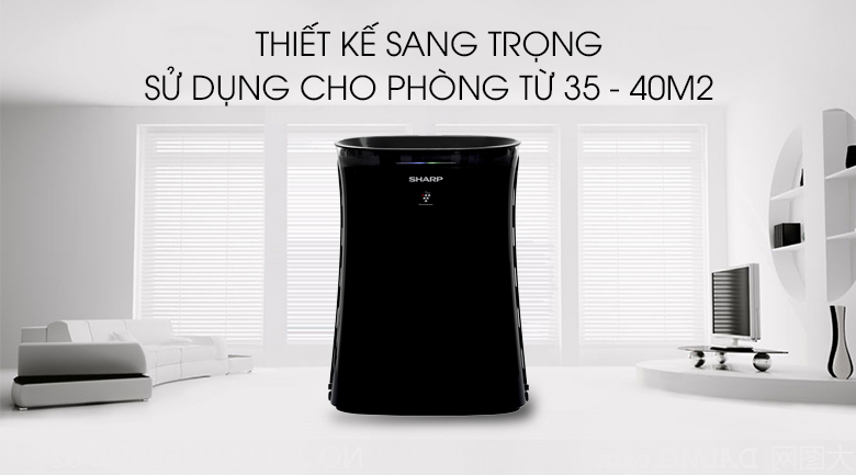 Máy lọc không khí Sharp FP-GM50E-B, sử dụng 35-40m2