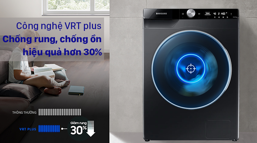 Máy giặt WW10TP54DSB/SV, chống rung