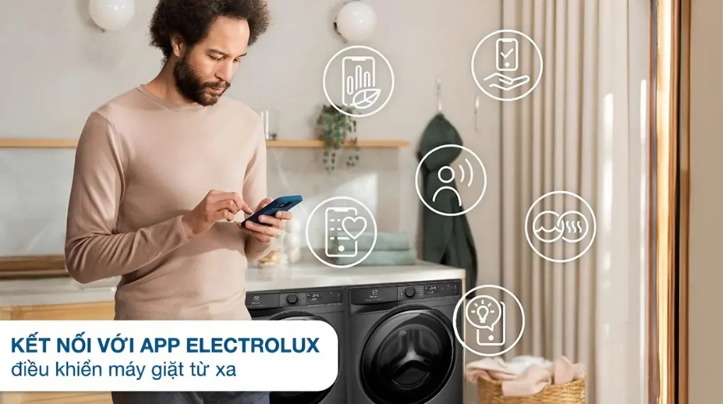 Máy giặt lồng ngang Electrolux Inverter 10kg EWF1043R7SC