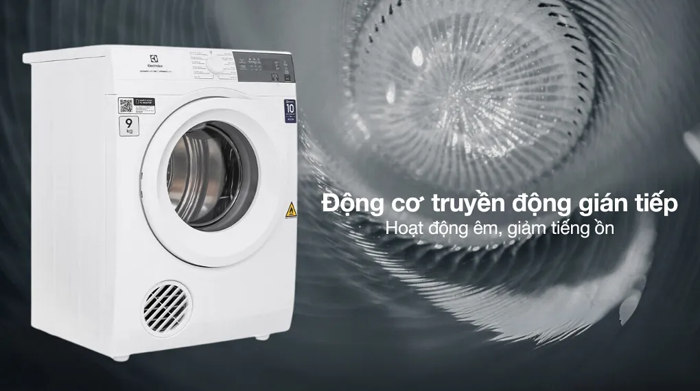 máy sấy quần áo ELECTROLUX 9 kg EDV904H3WC