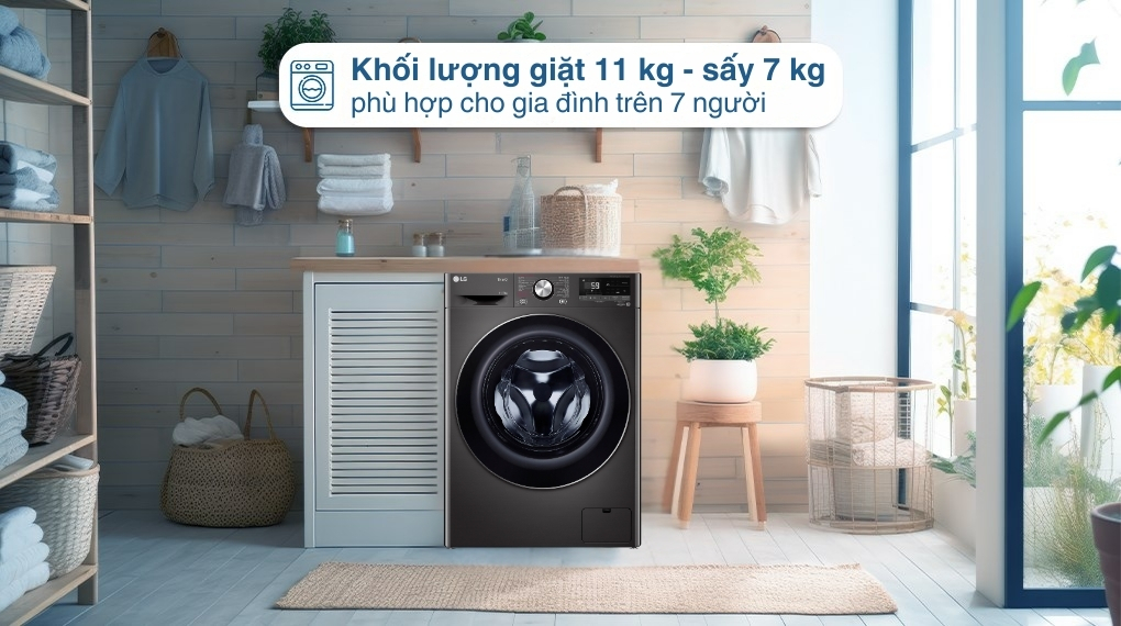 Máy giặt LG 11kg FV1411D4B