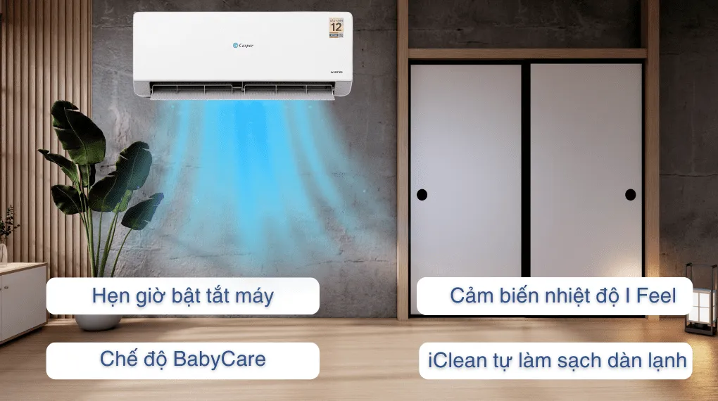 Máy lạnh Casper Inverter 1.5 HP QC-12IU36A