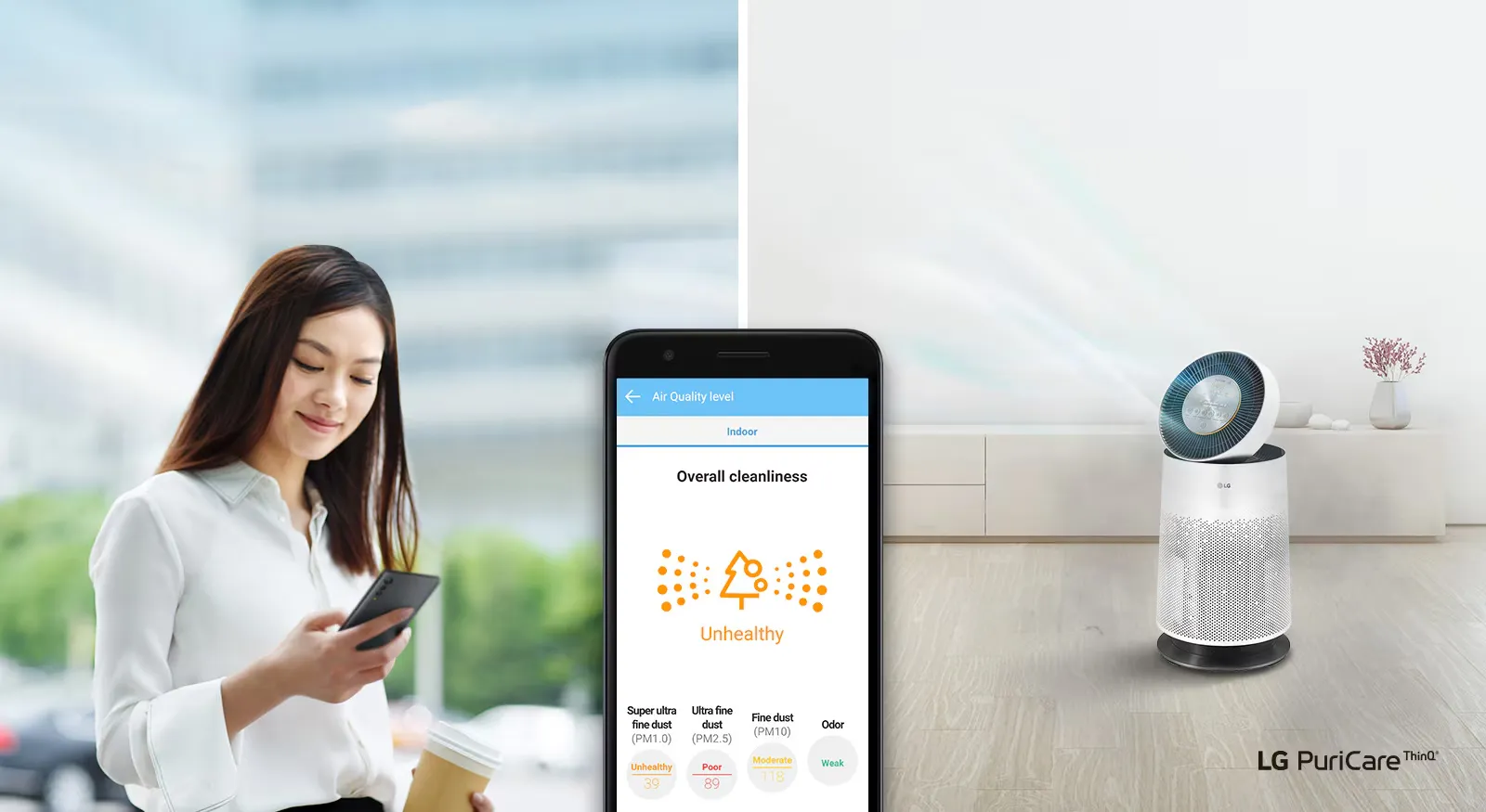 Máy lọc không khí LG PuriCare 360 AS65GDWH0