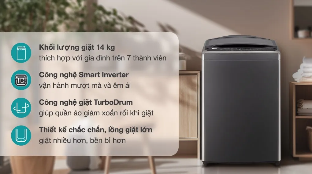 máy giặt LG 14kg T2514VBTB