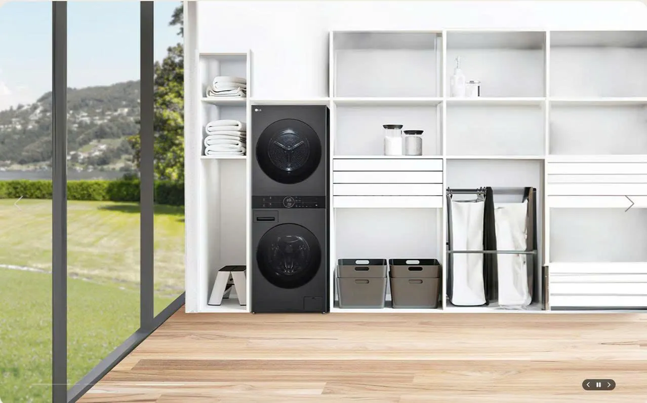 Tháp giặt sấy LG WT1410NHEG WashTower Inverter Giặt 14 kgSấy 10 kg
