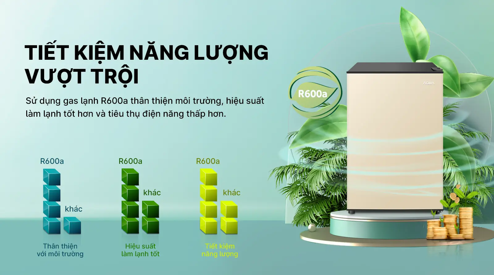 Tủ lạnh Aqua AQR-D100FA(GG) 90 lít