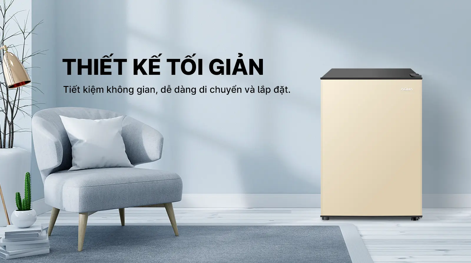 Tủ lạnh Aqua AQR-D100FA(GG) 90 lít