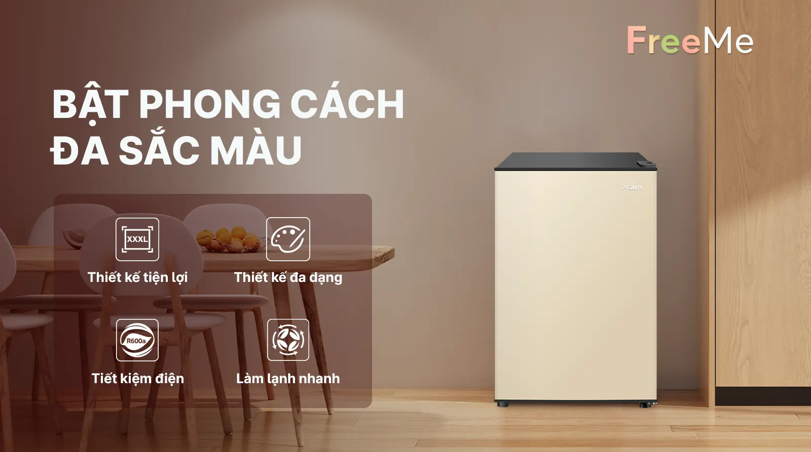 Tủ lạnh Aqua AQR-D100FA(GG) 90 lít