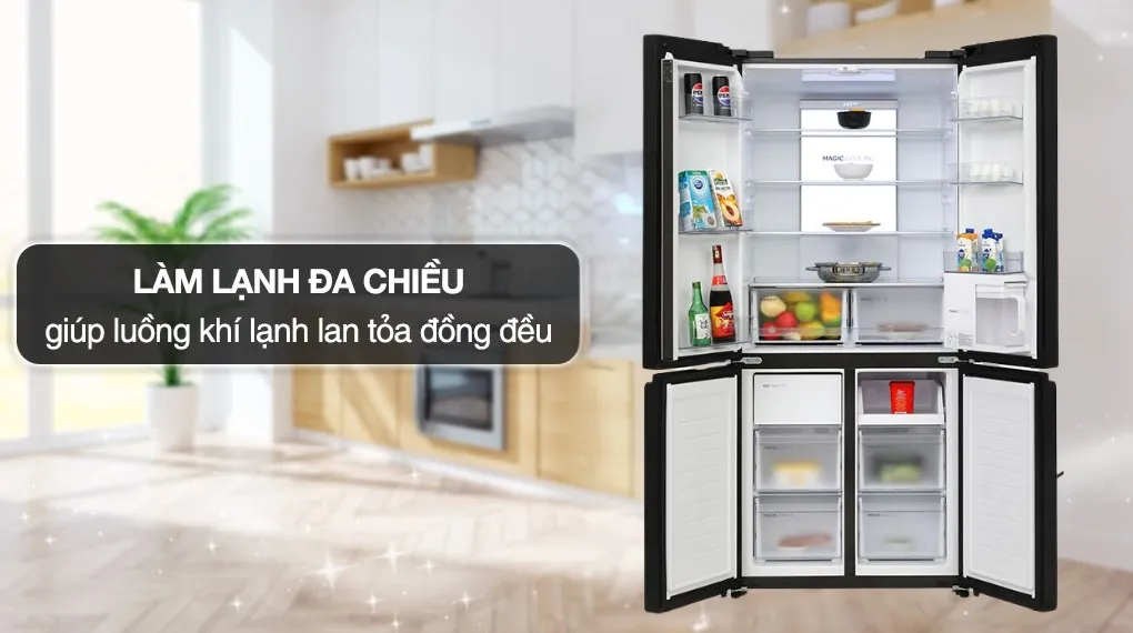 Tủ lạnh Aqua AQR-MA600XA(WGL)U1​ 522 lít Inverter