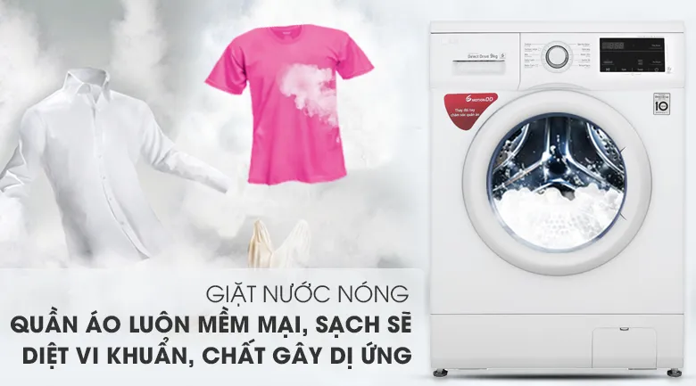 Máy giặt LG 9 kg FM1209N6W