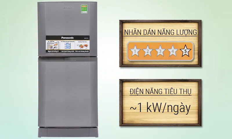 tủ lạnh Panasonic 135L NR-BJ158SSVN