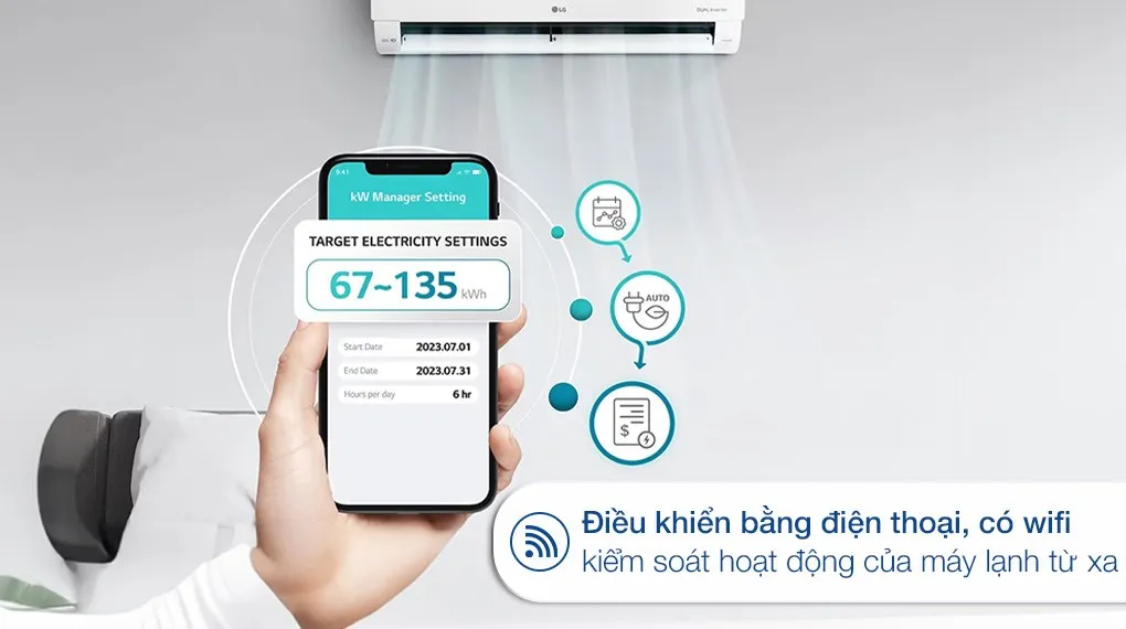 Điều hòa LG 12000 1 chiều inverter V13WIN1