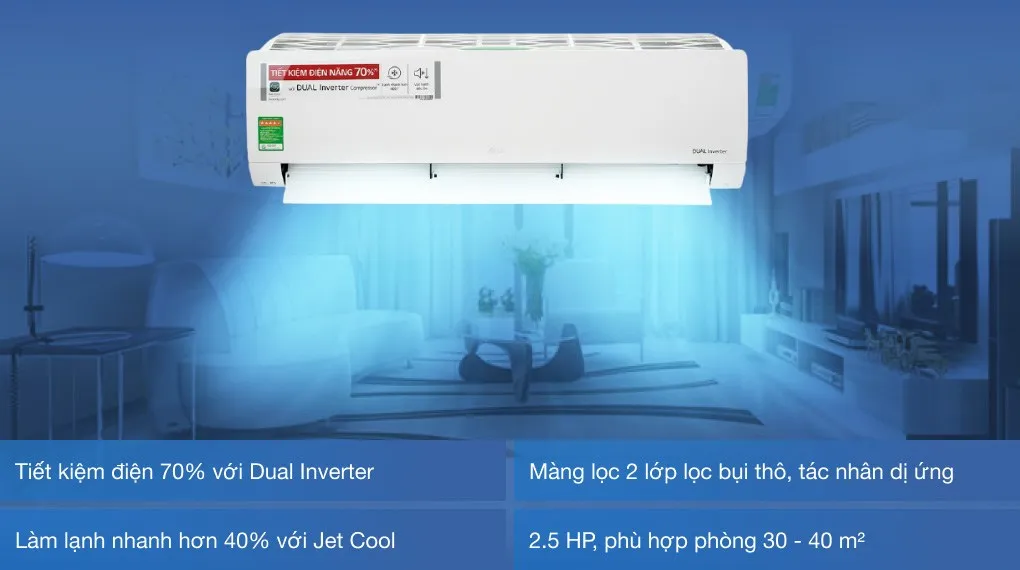 Điều hòa LG 24000BTU 1 chiều V24ENF1