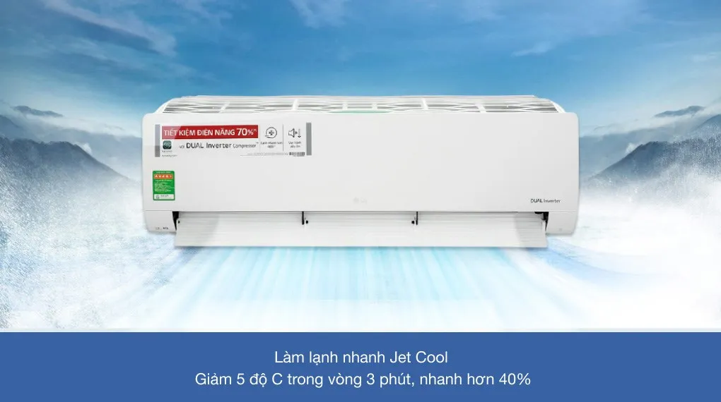 Điều hòa LG 24000BTU 1 chiều V24ENF1