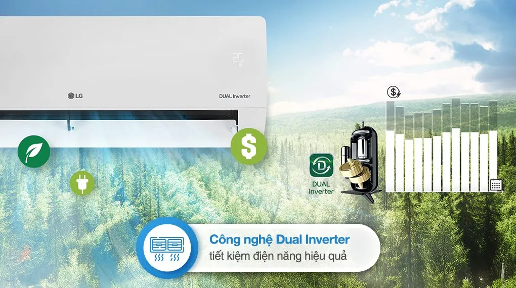 Điều hòa LG Dual Inverter IEC09M1