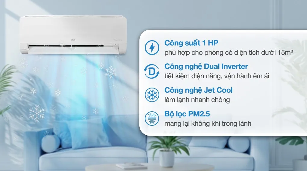 Điều hòa LG Dual Inverter IEC09M1