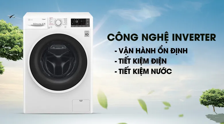 Máy giặt LG Inverter 9 kg FC1409S3W1