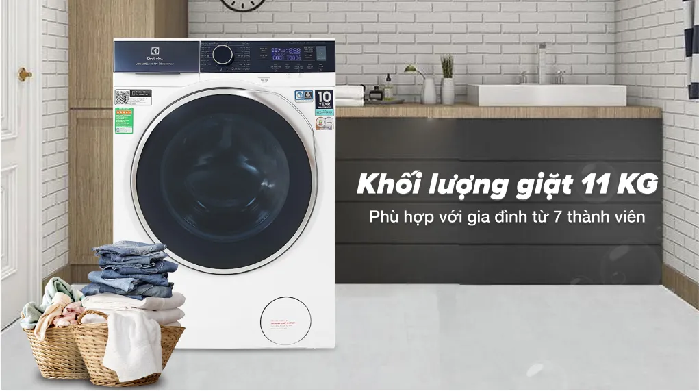Máy giặt Electrolux 11kg EWF1142Q7WB