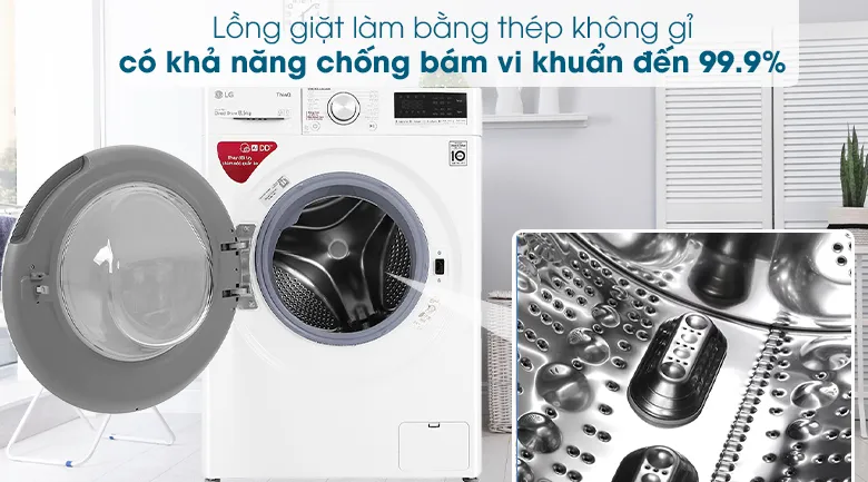 Máy giặt LG 8.5 kg cửa ngang FV1408S4W