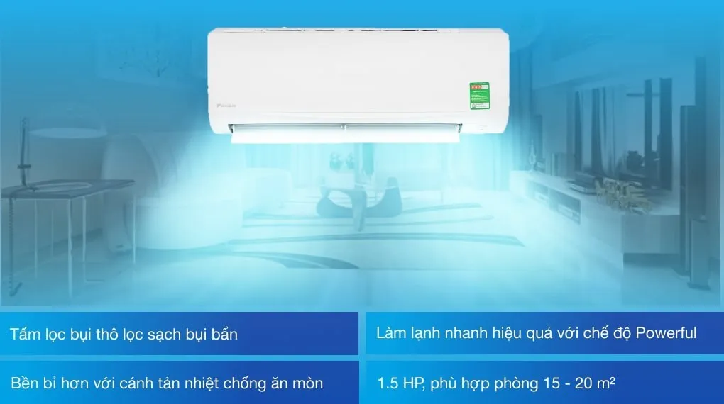 Điều hòa Daikin 12000 1 chiều ATF35UV1V