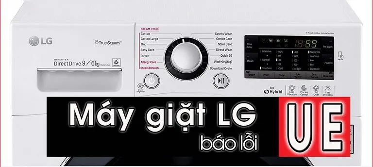 lỗi UE máy giặt LG