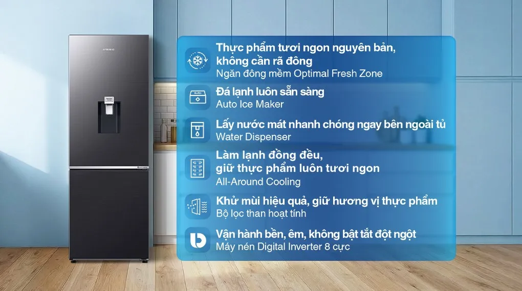 Tủ lạnh Samsung 307 lít RB30N4190B1 SV