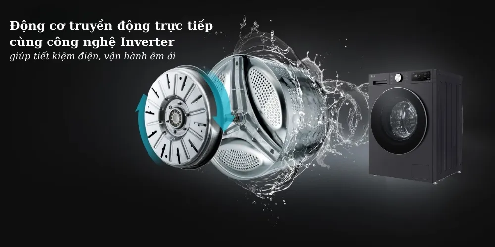 Máy giặt lồng ngang LG AI DD Inverter 10Kg FX1410N5G