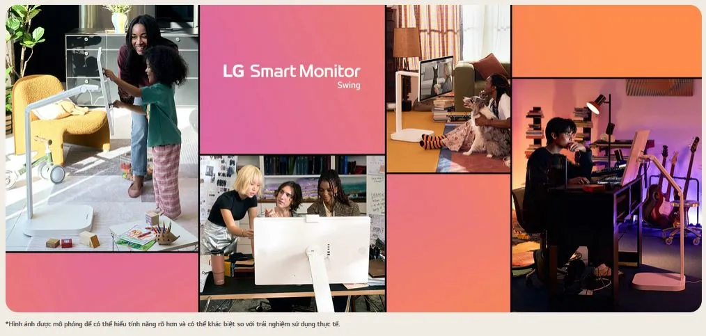 Màn hình thông minh LG Smart Monitor Swing 31.5 inch 32U889SA-W