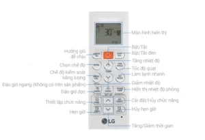 điều khiển điều hoà LG